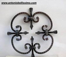 rosone decorativo in ferro battuto per ringhiere inferriate art. 03.003