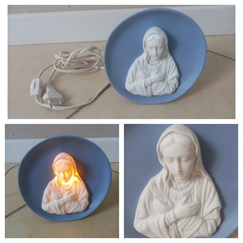 Vintage ceramica madonna con - ceramica,