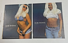 Iceberg Ice Jeans Lil Kim coppia rivista pubblicità pubblicità dal 2000