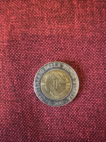 500 lire 1993 centenario - 1993, banca