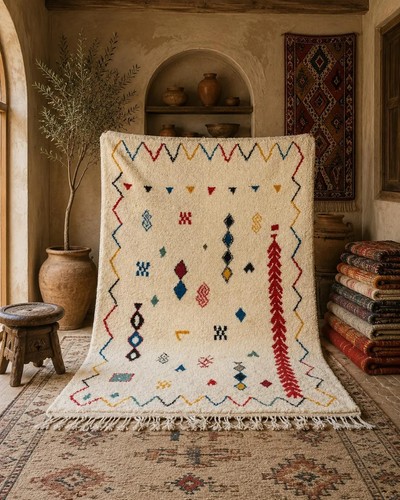 Tappeto colorato marocchino