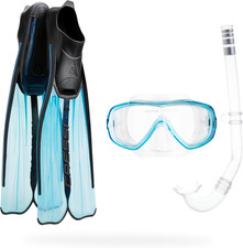 Rondinella Bag - Set Pinne, Maschera, Snorkel - per Adulti E Bambini