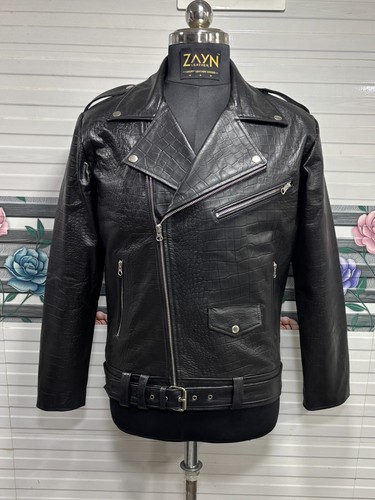 Giacca moto uomo nera - da, in