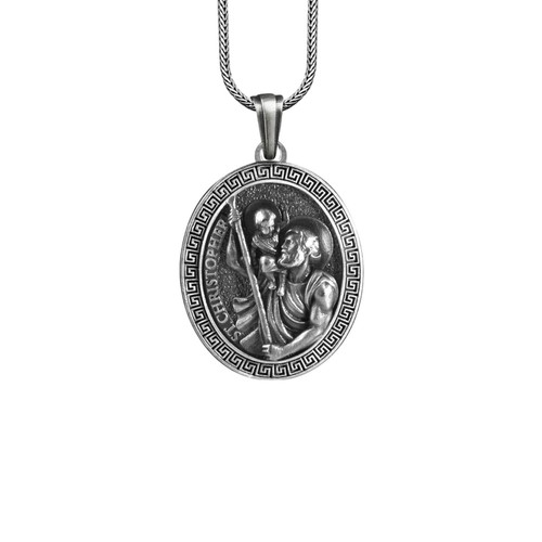Collana san cristoforo gesù - collana,