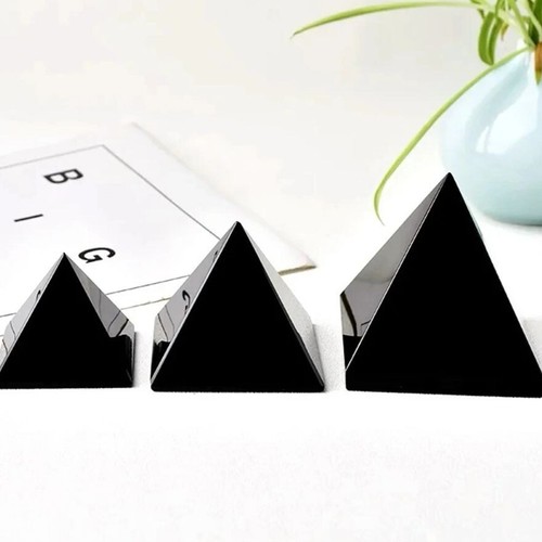 Piramide ossidiana nera - ossidiana, reiki
