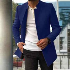 Cappotto Corto Uomo Blu Navy