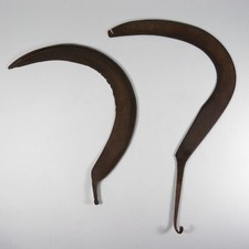 2 ANTICHE FALCI LAME RICURVE