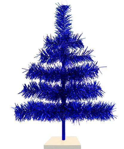 Albero natale tinsel blu - tinsel,