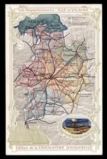 chromo AIGUEBELLE-departements de france ILLE et VILAINE