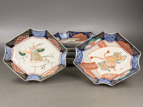 Set piatti giapponesi koimari - giapponesi,