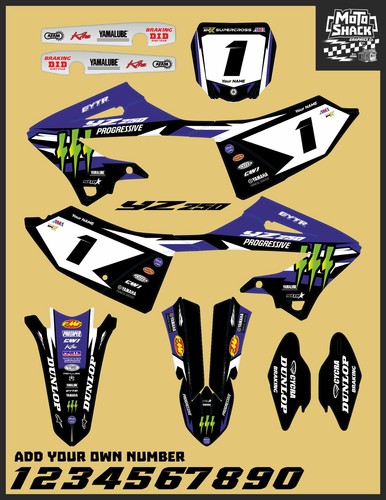 Kit decalcomania yamaha 125 - kit, yz