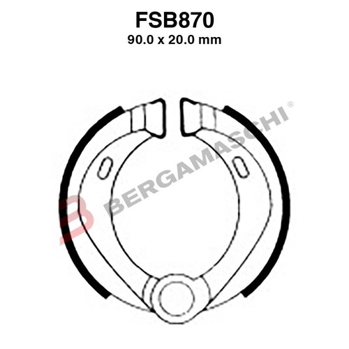 Ganasce freno moto per fsb870 - moto,