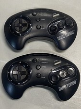 SEGA GENESIS Controller Wireless Dual Turbo NO DONGLE Set di 2 Acclaim non testati