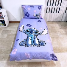 Disney Stitch Set Letto Singolo Copripiumino Federa 100% cotone Lilo e Stitch