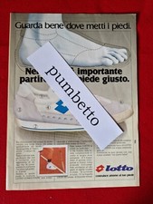 Advertising Italian Pubblicità TENNIS ( 1982 ) Scarpe LOTTO Competition