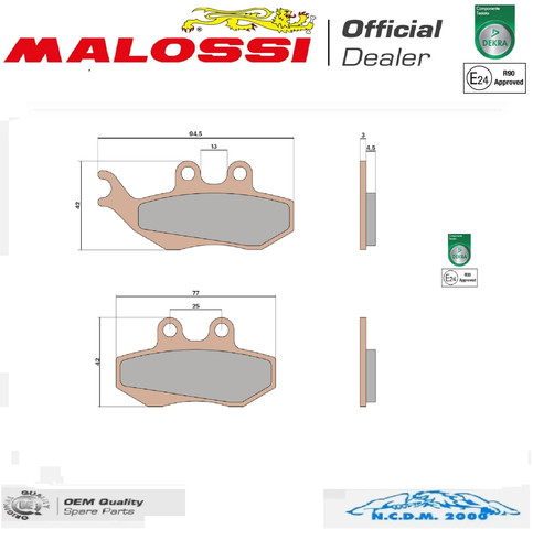Pastiglie freno malossi ant - malossi,