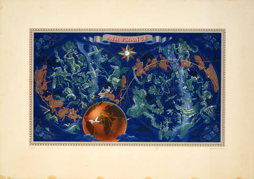 Air france zodiac planisfero - air,