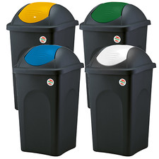 BIDONE PATTUMIERA BASCULANTE CESTINO RACCOLTA DIFFERENZIATA SPAZZATURA 30-60 LT