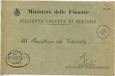 REGNO, MIN. FINANZE, BIGLIETTO