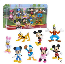 Mickey&Minnie e Topolino - Set di 8 personaggi da collezione, 7,5 cm,Disney