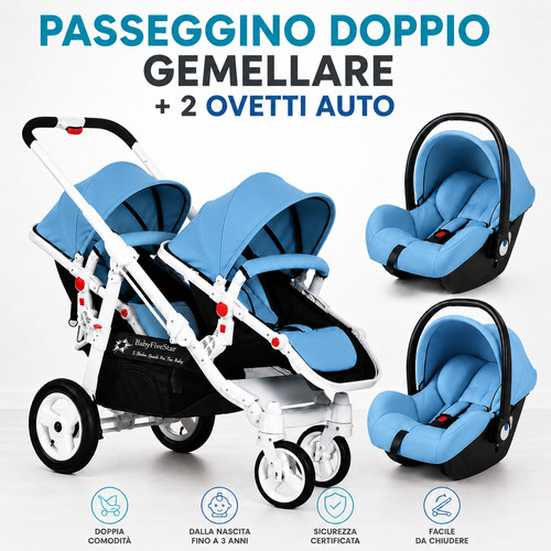 Passeggino carrozzina 3in1 - passeggino,