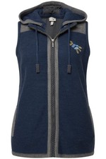 Ulla Popken donna taglie forti costume tradizionale gilet in maglia...