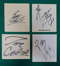 Tiger Mask First Edition + 4 Signed Shiro Echichu G. Takano Cobra Papers Used