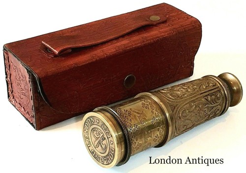 Telescopio vintage ottone - in,