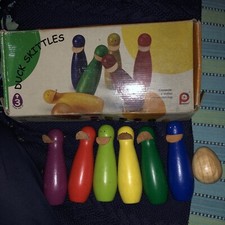 Birilli Legno Duck Skittles Gioco