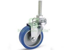 4PZ RUOTE A FORCELLA IN GOMMA