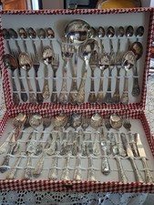 Set Posate ×12 Placato Argento  Vintage