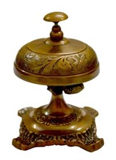 Antico campanello da tavolo in