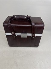 Borsa da viaggio vintage giapponese grande per fotocamera borsa da esterno in pelle marrone 