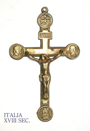 Crocefisso antico xviii italia - crocefisso,
