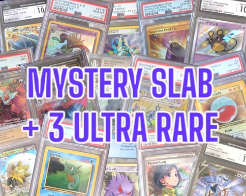 Pokemon mystery graded slab - mystery,