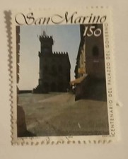 FRANCOBOLLO SAN MARINO-PALAZZO