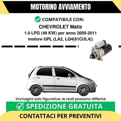 Motorino avviamento chevrolet - motorino,