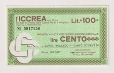 Miniassegni  18.02.77 LOTTI ROLANDO - Rif. ICCREA 268