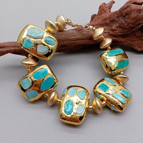 Bracciale perline rettangolare - bracciale,