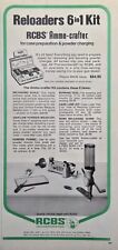 RCBS Ammo-Crafter Kit Misura Scala Imbuto Oroville CA Stampa Vintage Pubblicità 1976