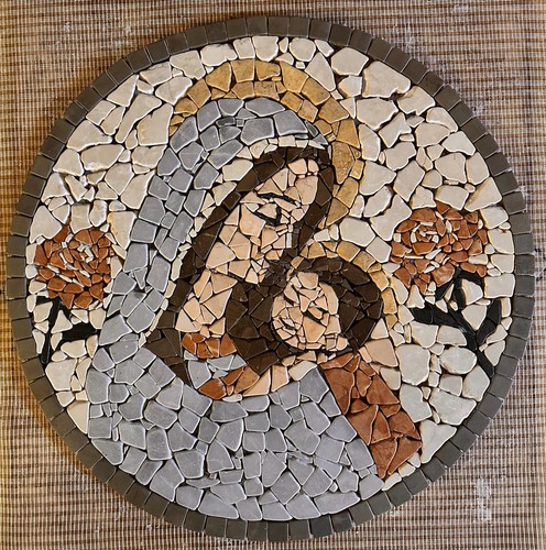 Madonna con bambino - madonna, rosone