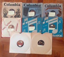 CANTANTI ESECUTORI FRANCESI LOTTO 8 DISCHI 78 GIRI 25cm VEDI FOTO E DESCRIZIONE