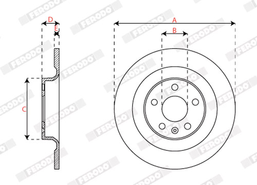 Set freni disco ferodo - set,