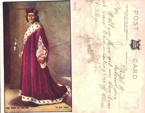 Vintage postcard king henry - vintage,