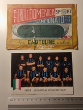 Figurine Cartoline Gli Eroi Della Domenica 1967/68 Squadra Inter Rarissima!