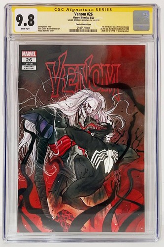 Venom cgc 8 signed peach - venom,