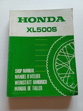 HONDA XL 500 S 1979 manuale officina originale