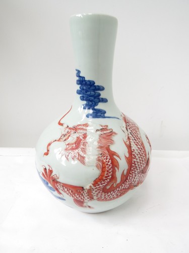 Antico vaso porcellana drago