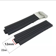 Cinturino in gomma 22 mm cinturino in silicone braccialetto (ADATTO) ORIS TT2 williamsF1 7560 ⌀40,5 mm