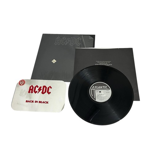 Back black lp record - ac/dc,